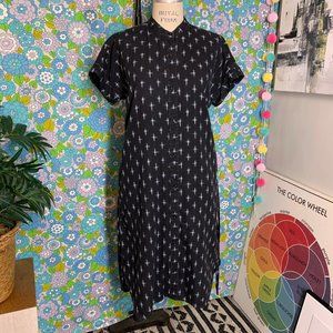 Furo Anna Classic Black Shirt Dress Size:M